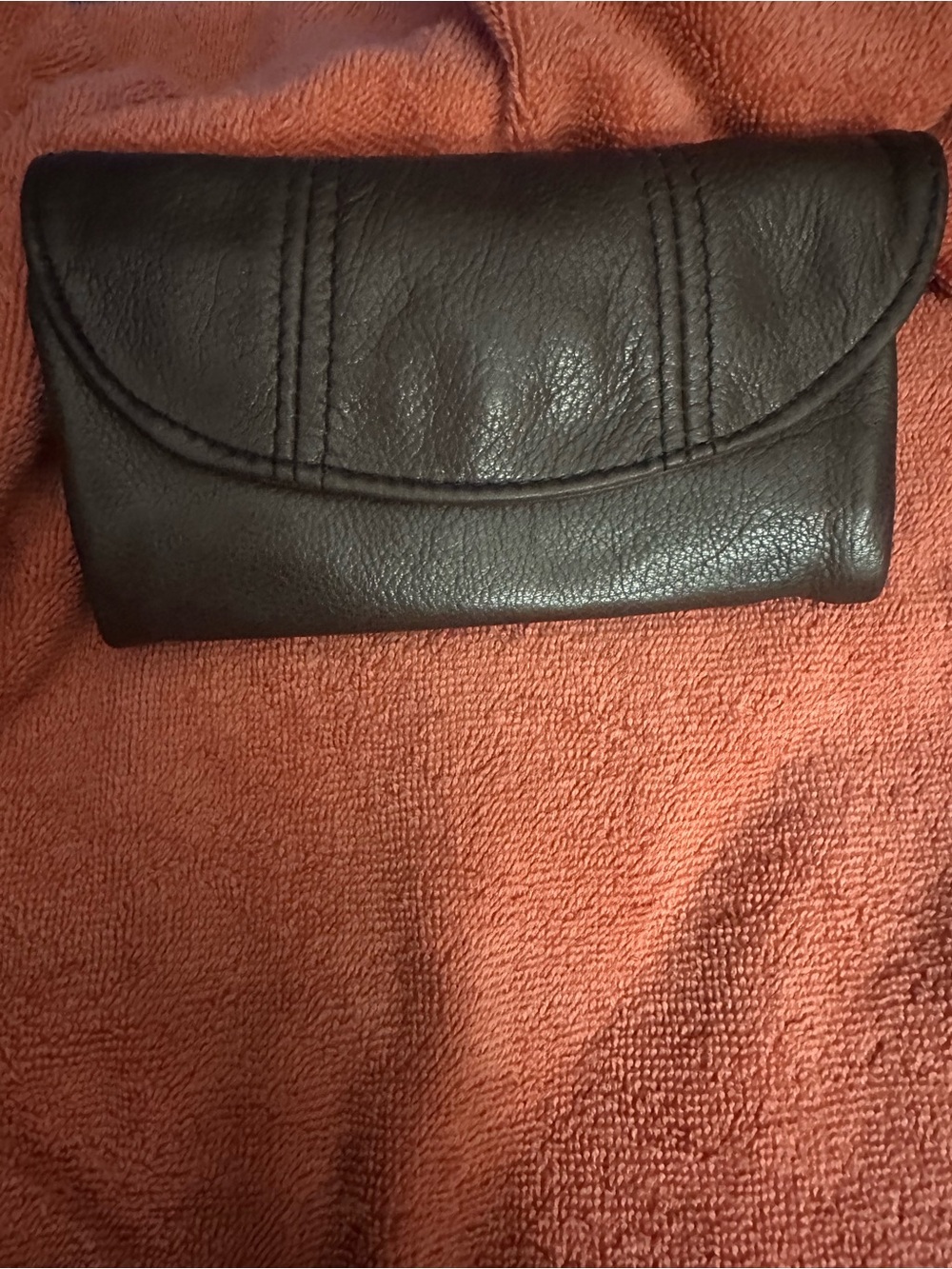 Brown Leather Women's Clutch Wallet